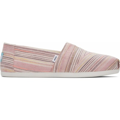 TOMS ALPARGATA Dámske espadrilky ružová mix svetlomodrá