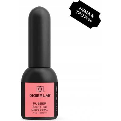 Didier Lab Kaučuková báze pod hybridní laky, Magic Coral, 10 ml
