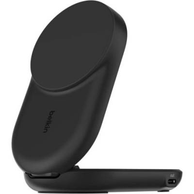 Belkin BOOSTCHARGE PRO настолно зарядно устройство 2 в 1, 25 W, Qi2, ЧЕРНО WIZ039KQBK (WIZ039KQBK)