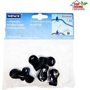 Wenko-Wenselaar GmbH & Co. KG, Germany Комплект кукички Wenko за закачалки за дрехи, 6 бр