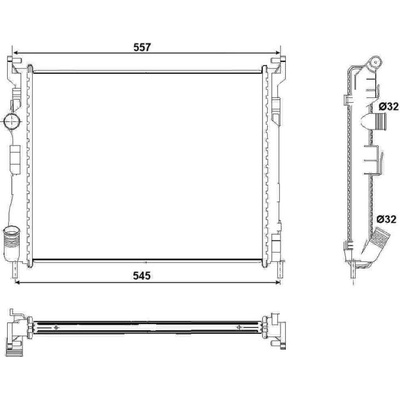 Chladič, chlazení motoru NRF 53032