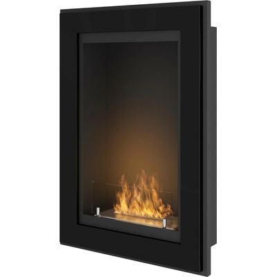Simplefire Závěsný biokrb k zabudování Frame 550 Černý se sklem