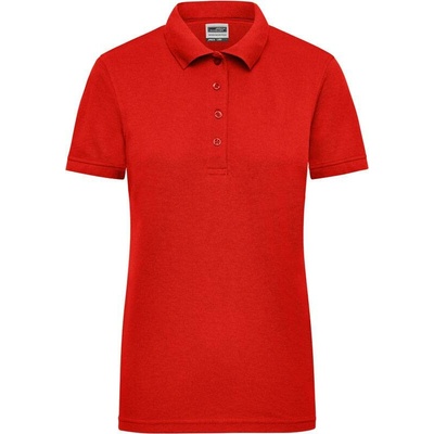 James & Nicholson JN 829 Dámske pracovné piqué polo červená