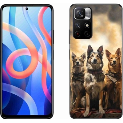 mmCase Gelové Xiaomi Redmi Note 11S 5G - tři psi
