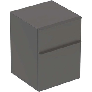 Geberit Smyle Square - Страничен шкаф, 2 чекмеджета, лава 500.357. JK. 1 (500.357.JK.1)