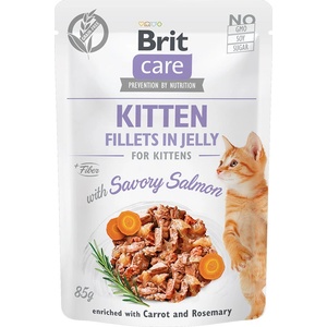 Brit Брит Кеър Котка Котенца Филета в Желе с Вкусна Сьомга 85 г