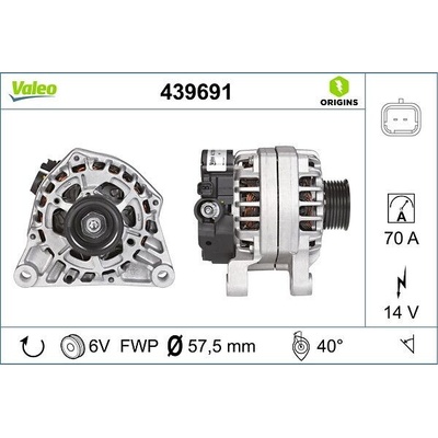 Alternátor VALEO ORIGINS NEW OE TECHNOLOGY 439691
