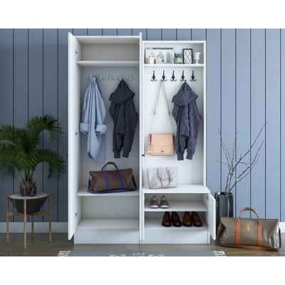 Hanah Home Předsíňová stěna Monos bílá