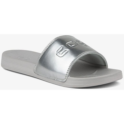 Coqui dámské pantofle Sana 6343-100-4699 khaki grey/silver