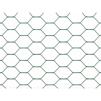 Pilecký Chovatelské šestihranné pletivo zelené Zn+PVC – oko 13 mm, výška 100 cm, role 10 m