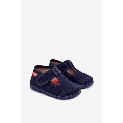 Milami Detské papuče Milami s Velcro modrá oranžová