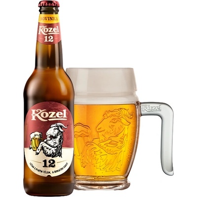 Velkopop. Kozel 12 světlý ležák 4,8% 0,5 l (sklo)