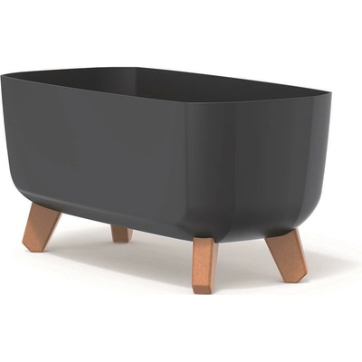 PROSPERPLAST Květináč GRACIA CASE 39 x 19.5 x 18.7cm antracit