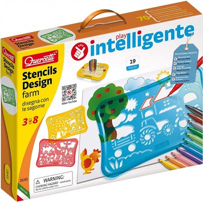Quercetti Design Farm Stencils 2645 – Zbozi.Blesk.cz