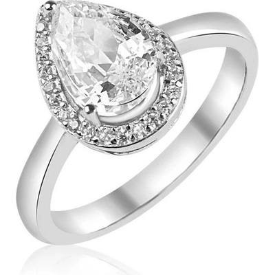 MEUCCI SS374R Stříbrný prsten se zirkony