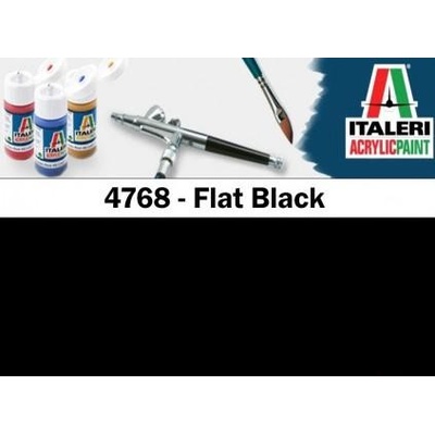 Italeri barva akryl 4768AP Flat Black 20ml
