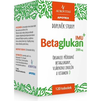 Aurovitas Betaglukan IMU 200 mg 120 toboliek