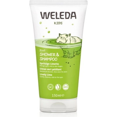 Weleda Kids Cheerful Lime душ-крем и шампоан за деца 2 в 1 150ml