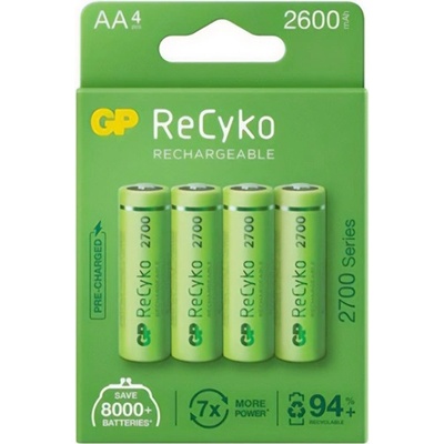 GP Batteries recyko акумулаторна батерия aa, 4бр. /опаковка (gprck260aa574c4)