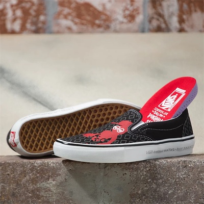Vans Mn Skate Slip On Krookedbynatasforrayblk APM