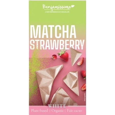 Benjamissimo Bio Čokoláda biela matcha-jahoda 60 g