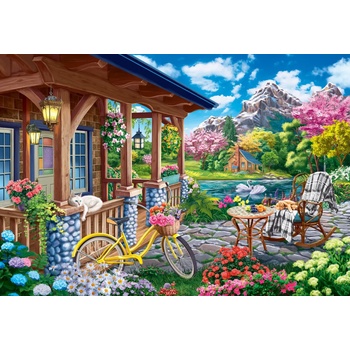 Bluebird Puzzle - Puzzle Evening House in the Mountains - 1 000 piese