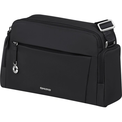 Samsonite MOVE 5.0 REPORTER BAG S + 2 POCK BLACK– dámska crossbody kabelka 5 5 L : čierna