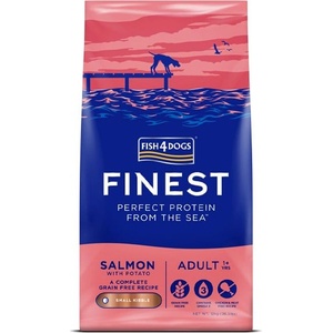 Fish4Dogs finest Сьомга Възрастни Мини 12 кг