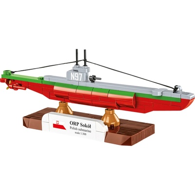 Cobi 4863 II WW ORP SOKOL polská ponorkaŁ, 1:300, 142 k