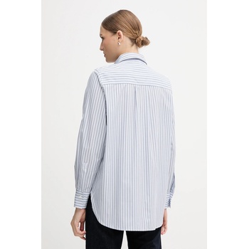 MOS MOSH Памучна риза Mos Mosh ELINDA дамска в синьо със стандартна кройка с класическа яка 174340 (174340)