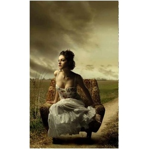 DIMEX ART Флизелинов фототапет момиче на стол 150 x 250 см