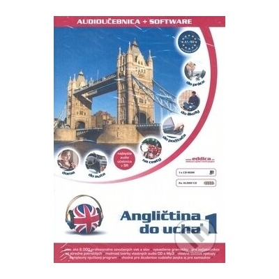 Angličtina do ucha 1 (1 CD-ROM, 4 audio CD, text) - Eddica