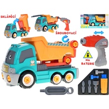 Mikro trading Auto sklápěčka šroubovací s vrtačkou a doplňky - 28 cm