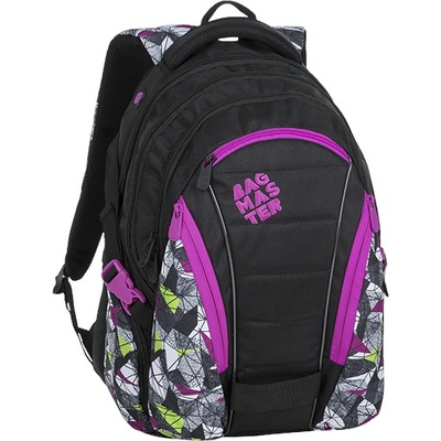 Bagmaster Bag 9 B studentský růžovo zelená