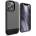 elago Glide Case - удароустойчив силиконов (TPU) калъф за iPhone 13 Pro (тъмносив-черен)