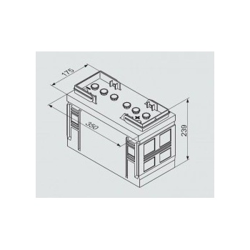 Bosch T3 12V 110Ah 680A 0 092 T30 370