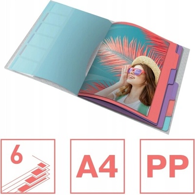Kniha třídicí Esselte Colour´Breeze, 6 listů