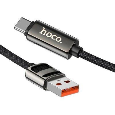 Hoco U148 s digitálním displejem USB A na USB C Pd 6A 100W 1,2m černý