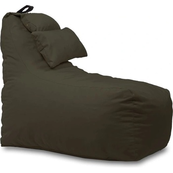 Pufrelax Пуф фотьойл и декортивна възглавница Mirraggio, за открито, Капучино