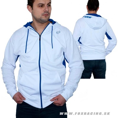 Fox The Tourney zip mikina white