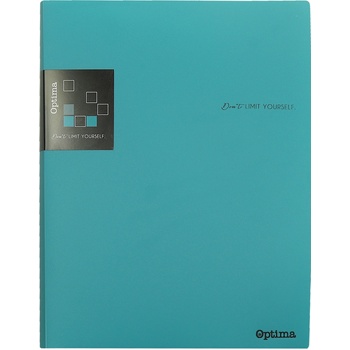 Optima Папка Optima с 40 джоба, А4, петрол (32186-А-ПЕТРОЛ)