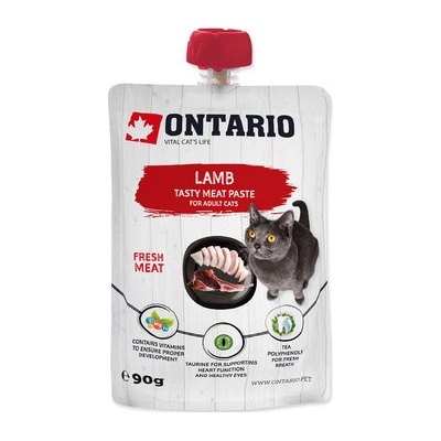 Ontario mäsová pochúťka pra mačky lamb fresh meat paste 90 g