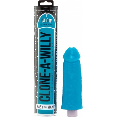 Clone-A-Willy Clone-A-Willy Glow-in-the-Dark Blue (vibrátor) – Zbozi.Blesk.cz