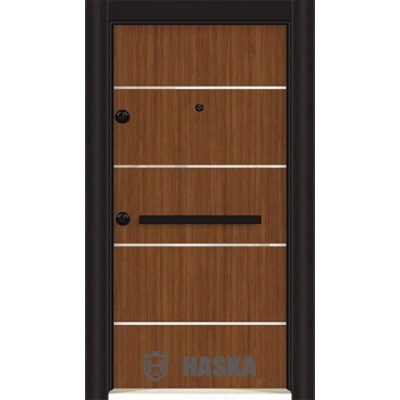 Haska Входна врата Outdoor Композит - Инокс тик - навътре дясна/мостра (цена без монтаж)