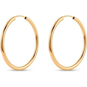 SAVICKI Леки диамантовани златни обеци халки savicki 585, 2, 5 см