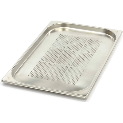 Maxima Gastronádoba 1/1 GN - Perforovaná - Hĺbka 2 cm - 53 x 32,5 cm - Nerezová oceľ