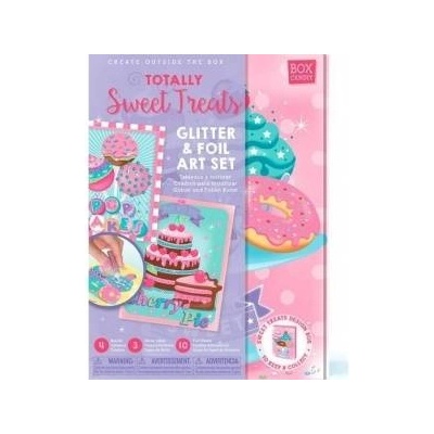 Box Candiy Artistic Glitter Cookies Set