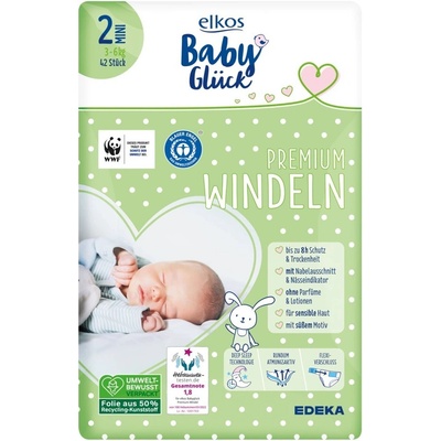 Elkos Baby Premium 2 Mini 3-6 kg 42 ks