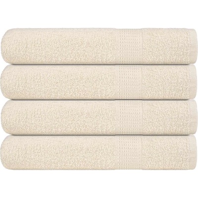 vidaXL Кърпи FROGN 4 бр. кремави 100x200 см 360 г/м2 (137011)