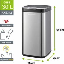 Helpmation AK5113 bezdotykový koš CUBE 30 l